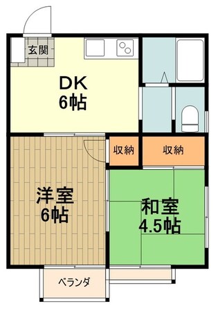 西ハイツの物件間取画像